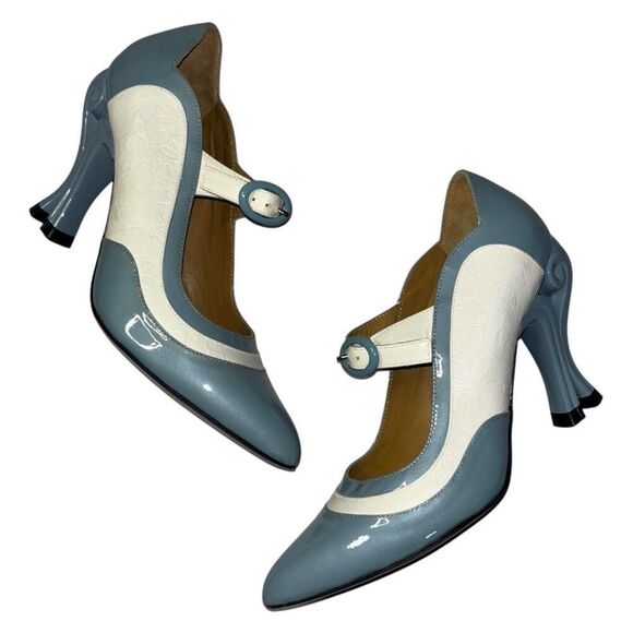 JOHN FLUEVOG Celestial Communication Aquila Mary Jane 6.5 Sculpted Baroque Rococ - Picture 4 of 12